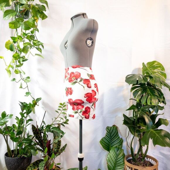 Wet Seal Floral High Waist Mini Pencil Skirt, Size S - Picture 9 of 9